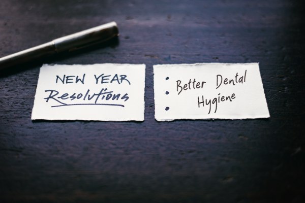 notecard reminder for better dental hygiene