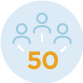 Capacity to seat 50 people